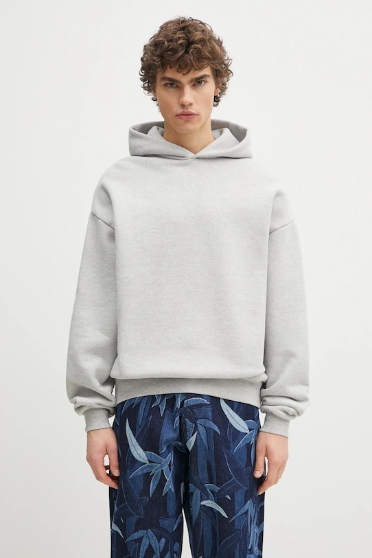 

Хлопковая толстовка 800 GSM Superweight Hoody Mki Miyuki Zoku, серый