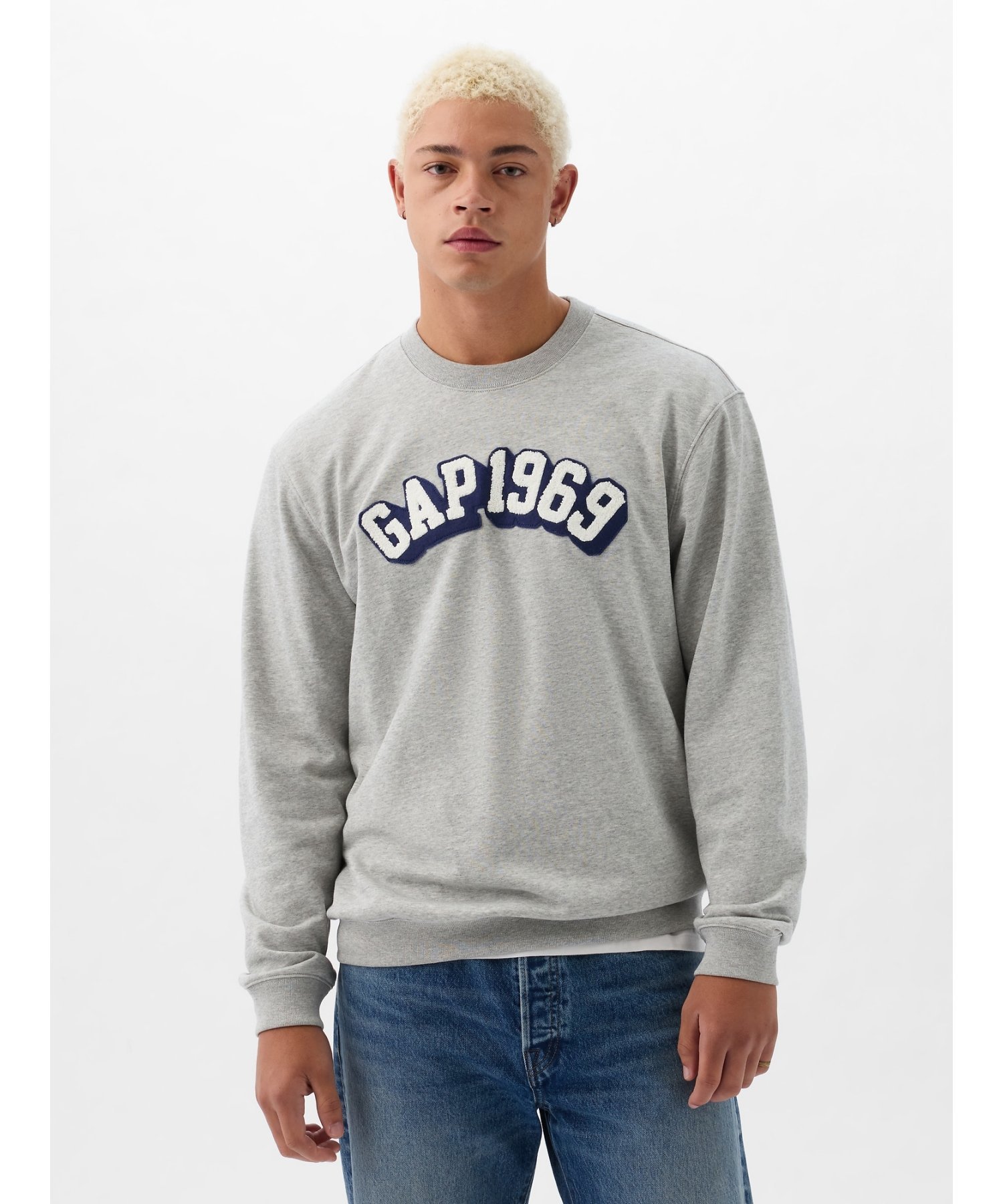 Толстовка (U)GAP 1969 с логотипом Arch (унисекс), LIGHT HEATHER GREY B08