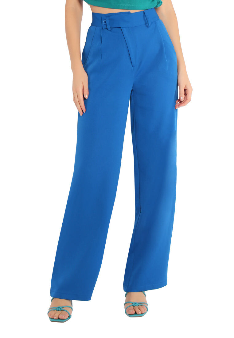 

расклешенные брюки с завышенной талией London Rag, цвет Royal Blue