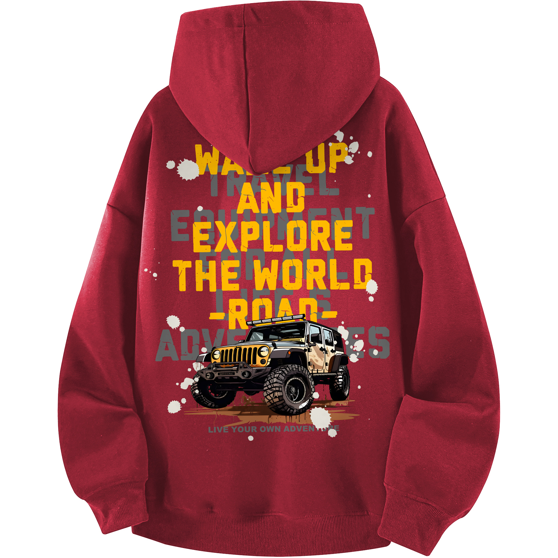

Свитшот для верховой езды Casual Collection Unisex Jeep, burgundy (fleece-lined)
