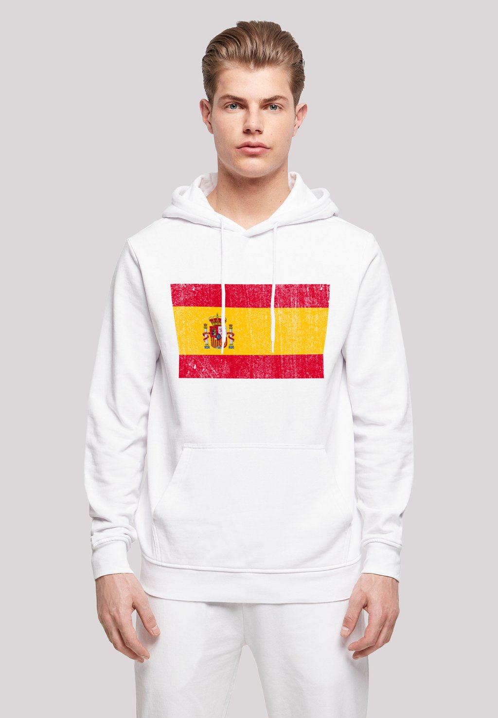 

Толстовка SPAIN SPANIEN FLAGGE DISTRESSED - Hoodie F4NT4STIC, белый