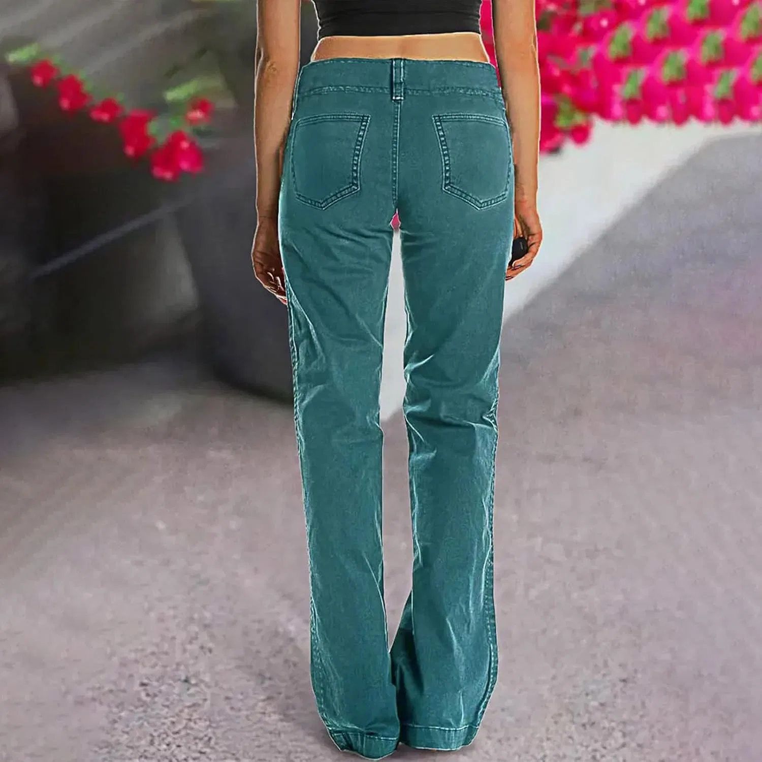 Джинсы клеш Women's Bootcut Jeans, небесно-голубой — фото 3