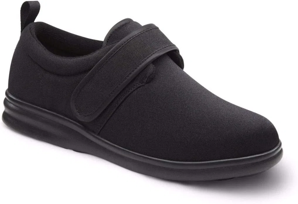 Лоферы из растяжимого материала Dr. Comfort, черные