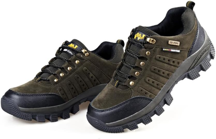 

Мужские водонепроницаемые походные ботинки WAOLSU с противоскользящей подошвой для прогулок на открытом воздухе, темно-зеленый