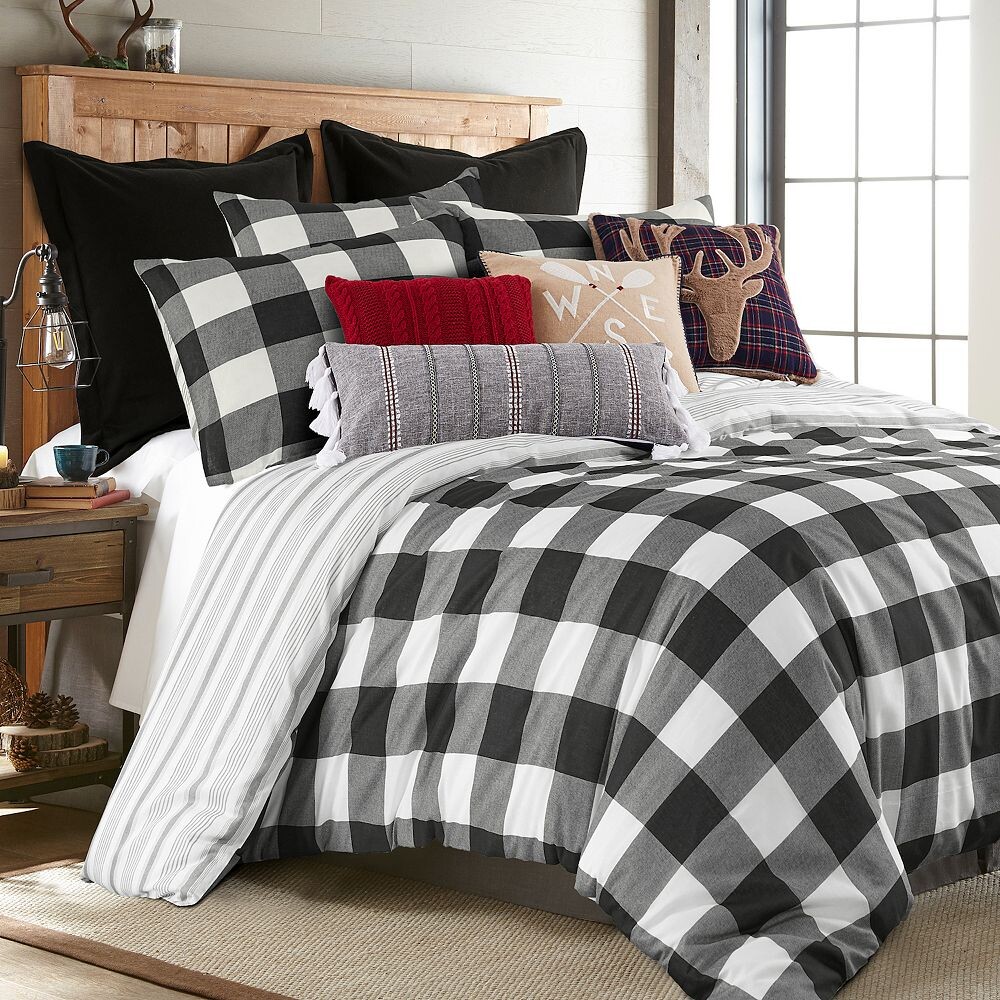 

Levtex Home Camden черный комплект пододеяльников с накладками, черный