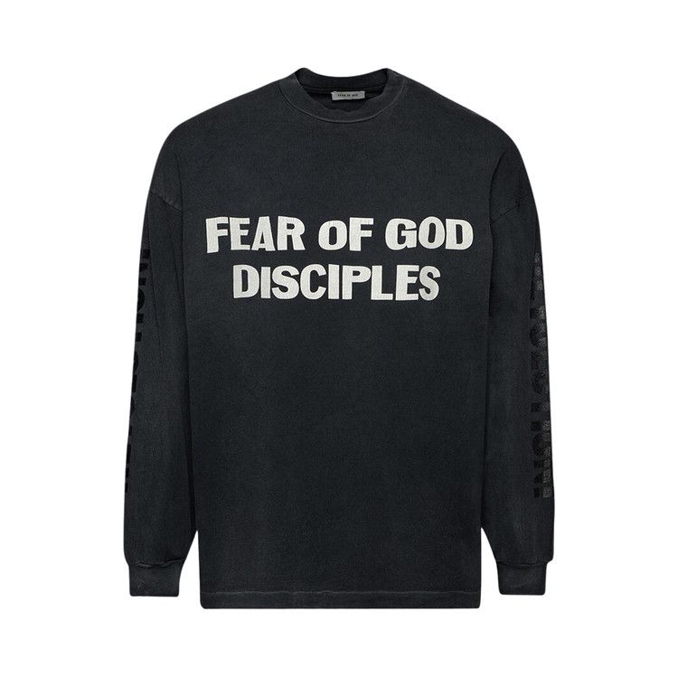 

Футболка Fear of God Relaxed Long-Sleeve Disciple Tee, Black