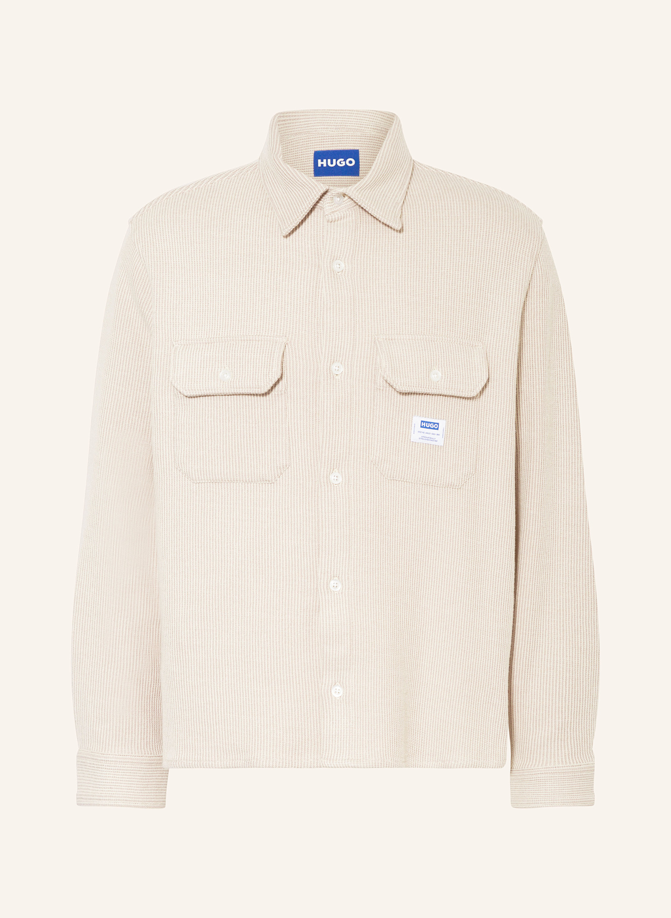 

Рубашка ekynone oversize fit Hugo Blue, мультиколор