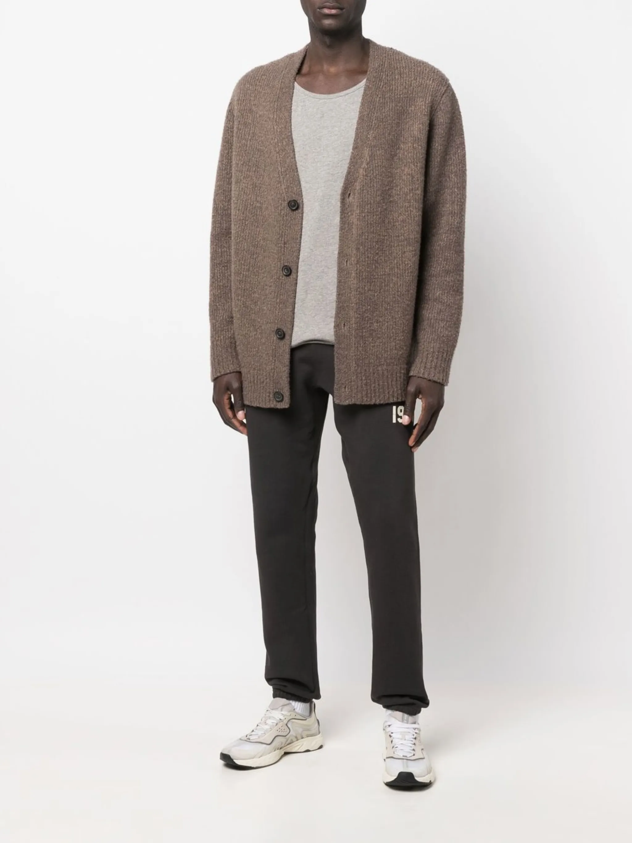 Спортивные брюки кроя слим Fear Of God Essentials, серый — фото 2