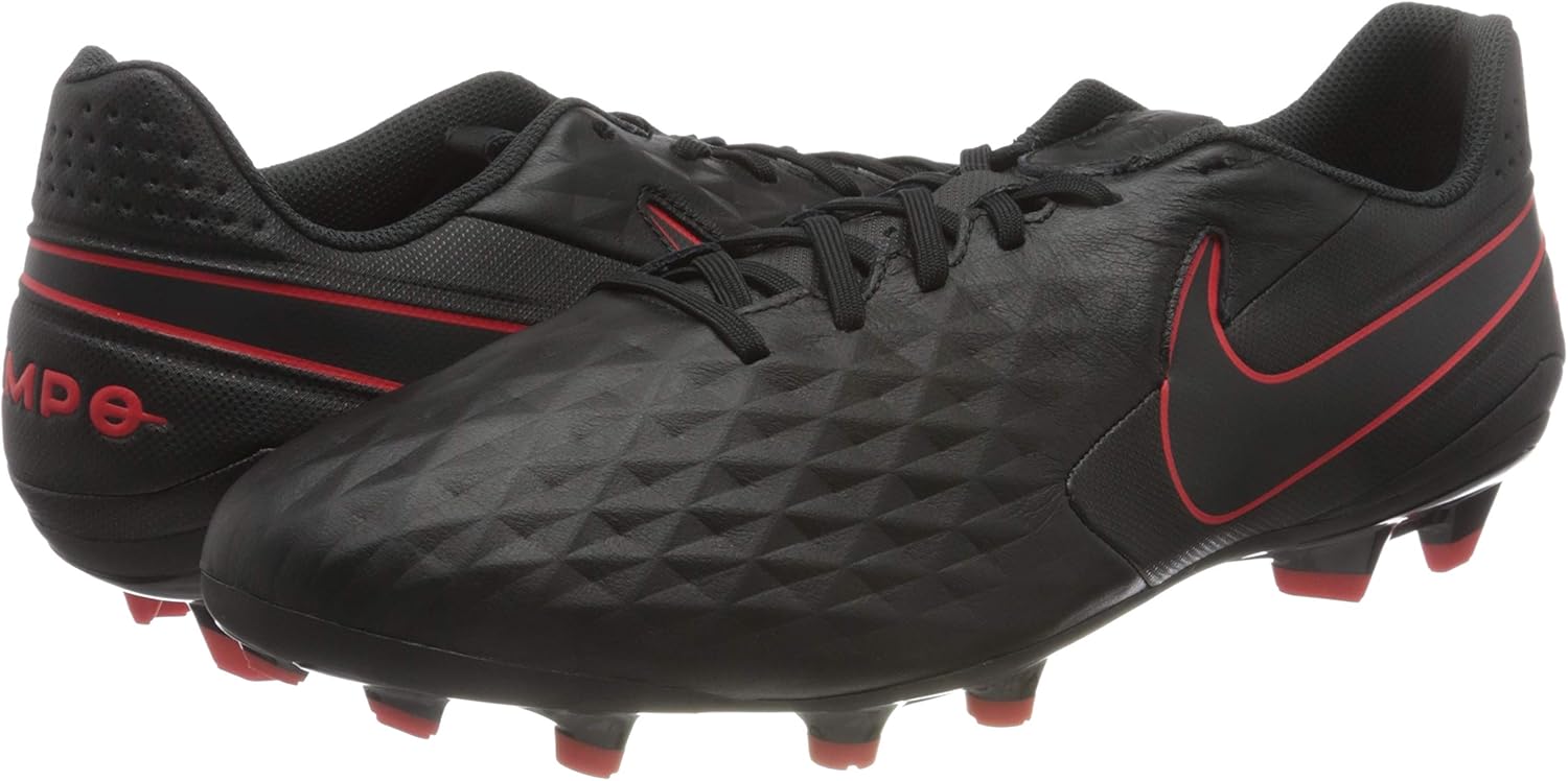 Мужские футбольные футзальные кроссовки Nike, Black Dk Smoke Grey Chile Red — фото 4