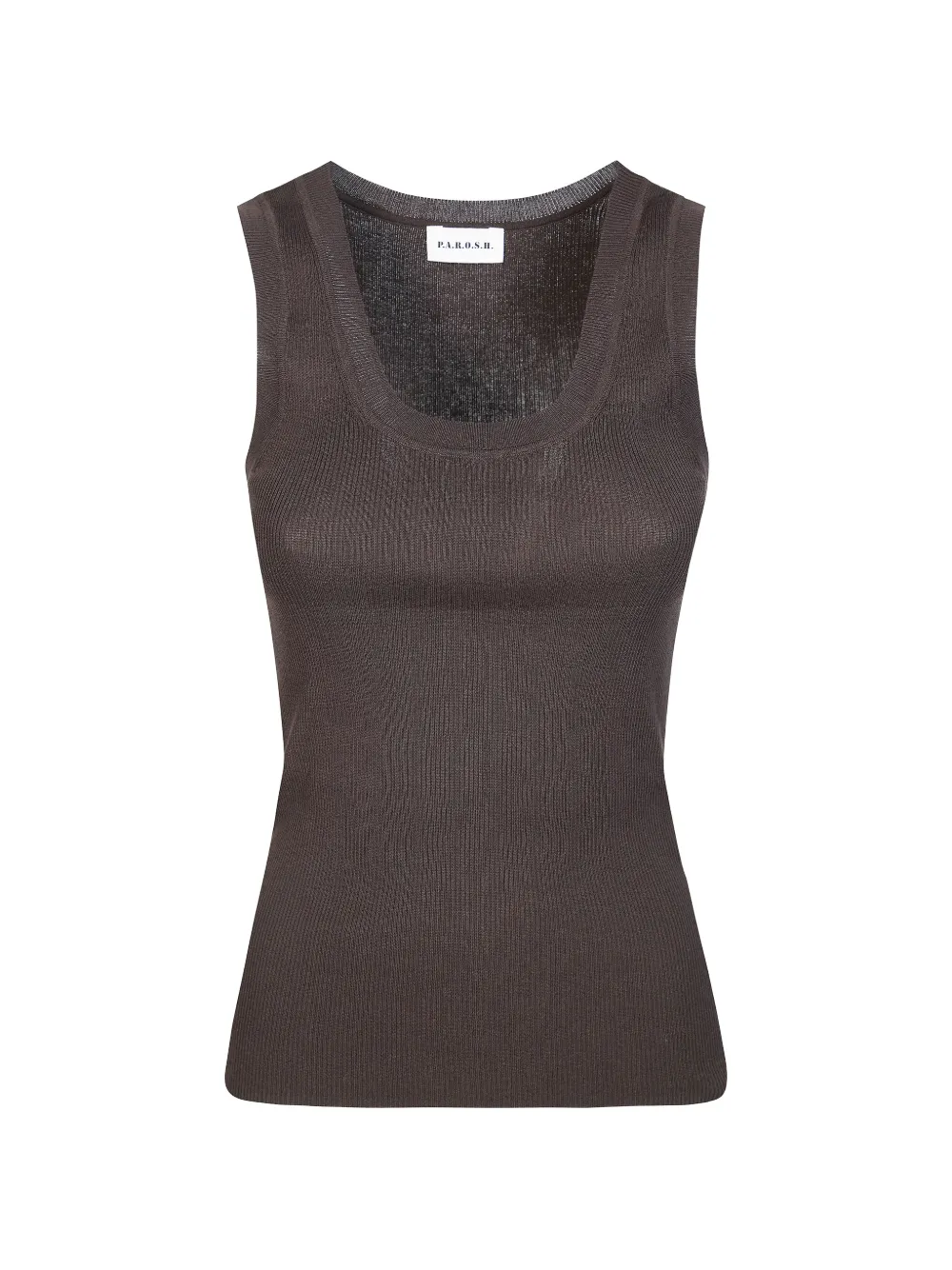 

Майка в рубчик P.A.R.O.S.H., коричневый