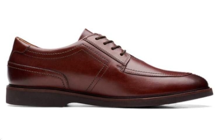 Туфли мужские низкие коричневые Clarks — фото 2