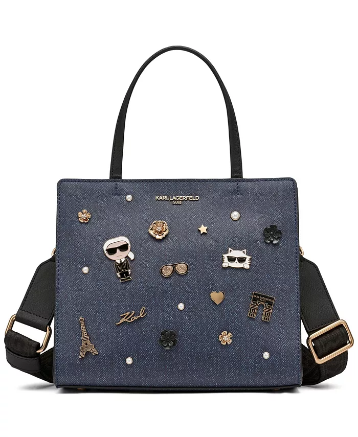 

Сумка-портфель Maybelle с булавками KARL LAGERFELD PARIS, синий