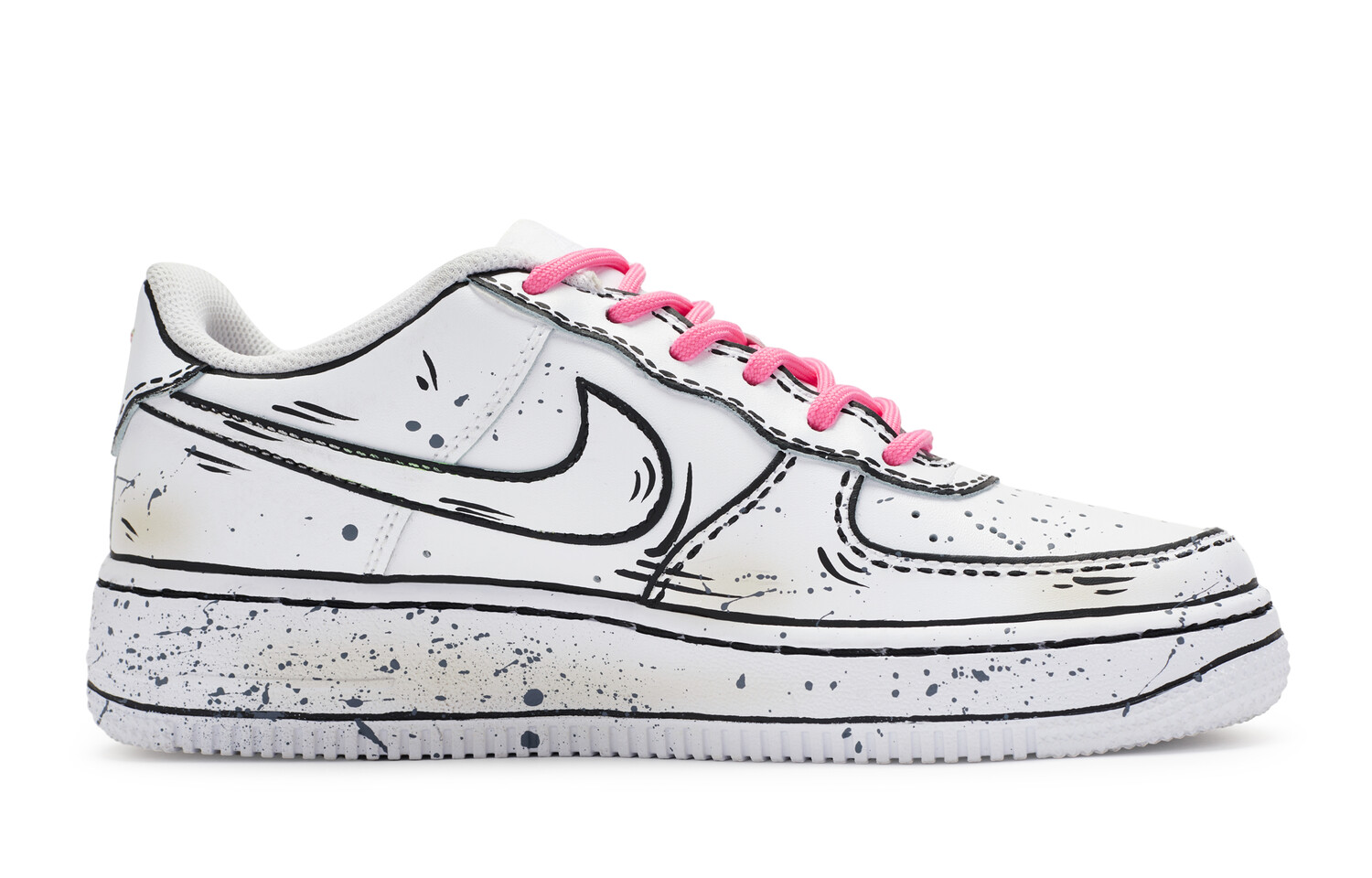 

Женские кроссовки для скейтбординга Nike Air Force 1, Dark Obsidian/Fierce Pink/White