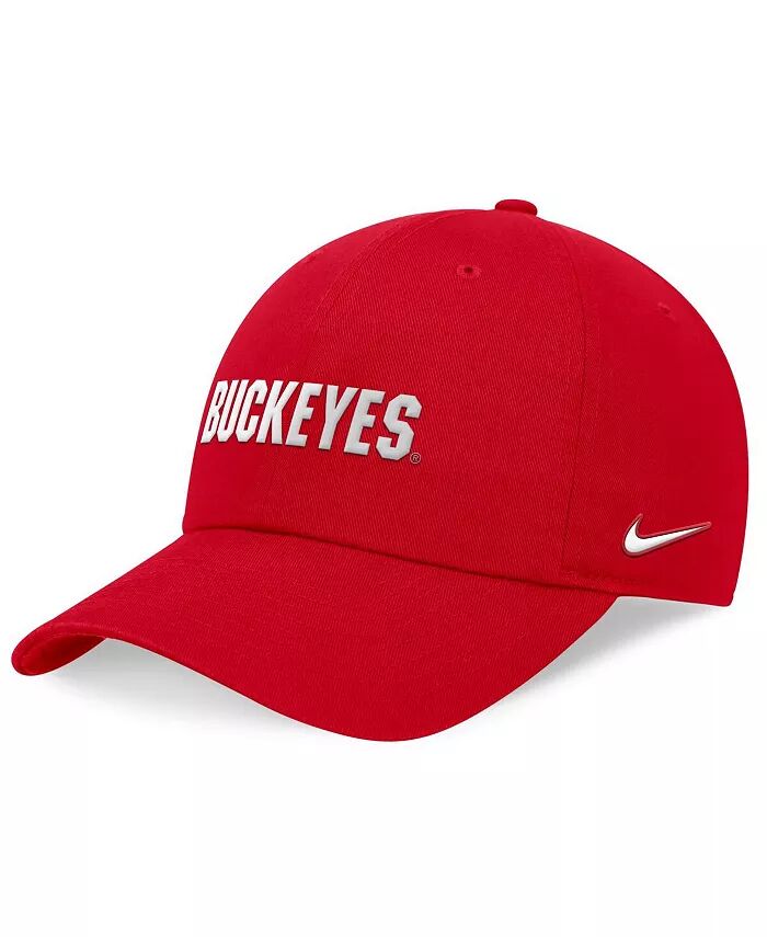 

Мужская бейсболка Scarlet Ohio State Buckeyes 2024 On-Field Club с регулируемой головкой Nike