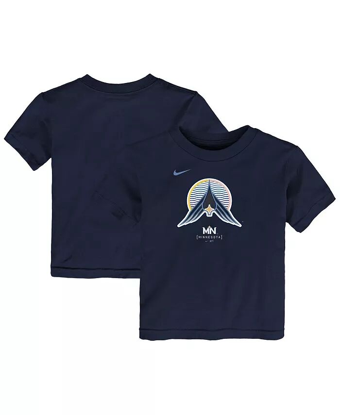 

Футболка для малышей Navy Minnesota Twins 2024 City Connect с большим логотипом Nike