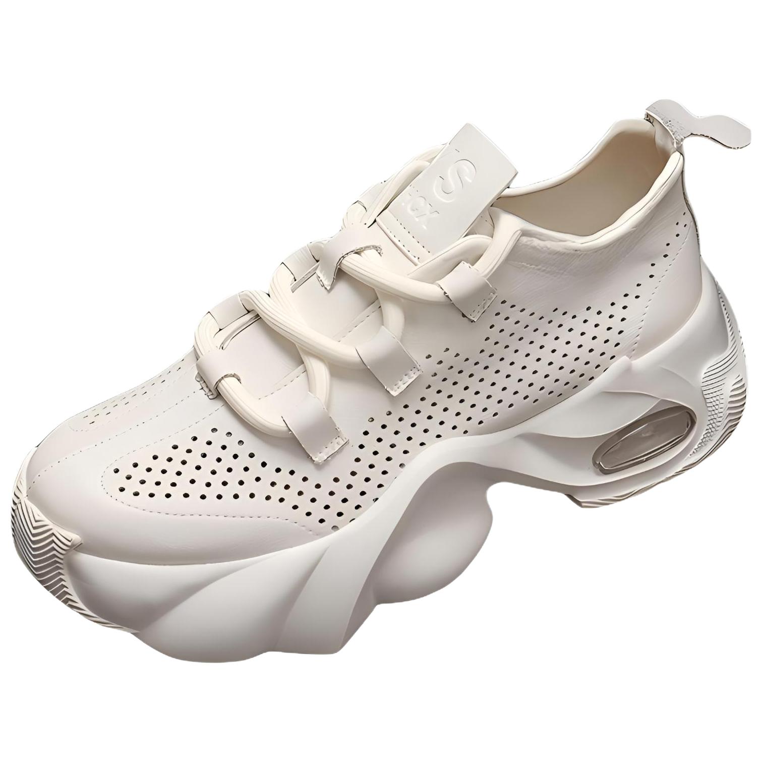 

Водонепроницаемые и дышащие легкие низкие массивные кроссовки для увеличения роста для мужчин ZUOSAISI, White