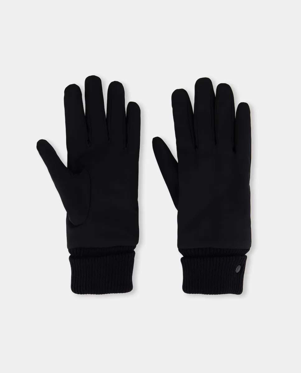 

Комбинированные перчатки вязаные Jo & Mr. Joe, черный