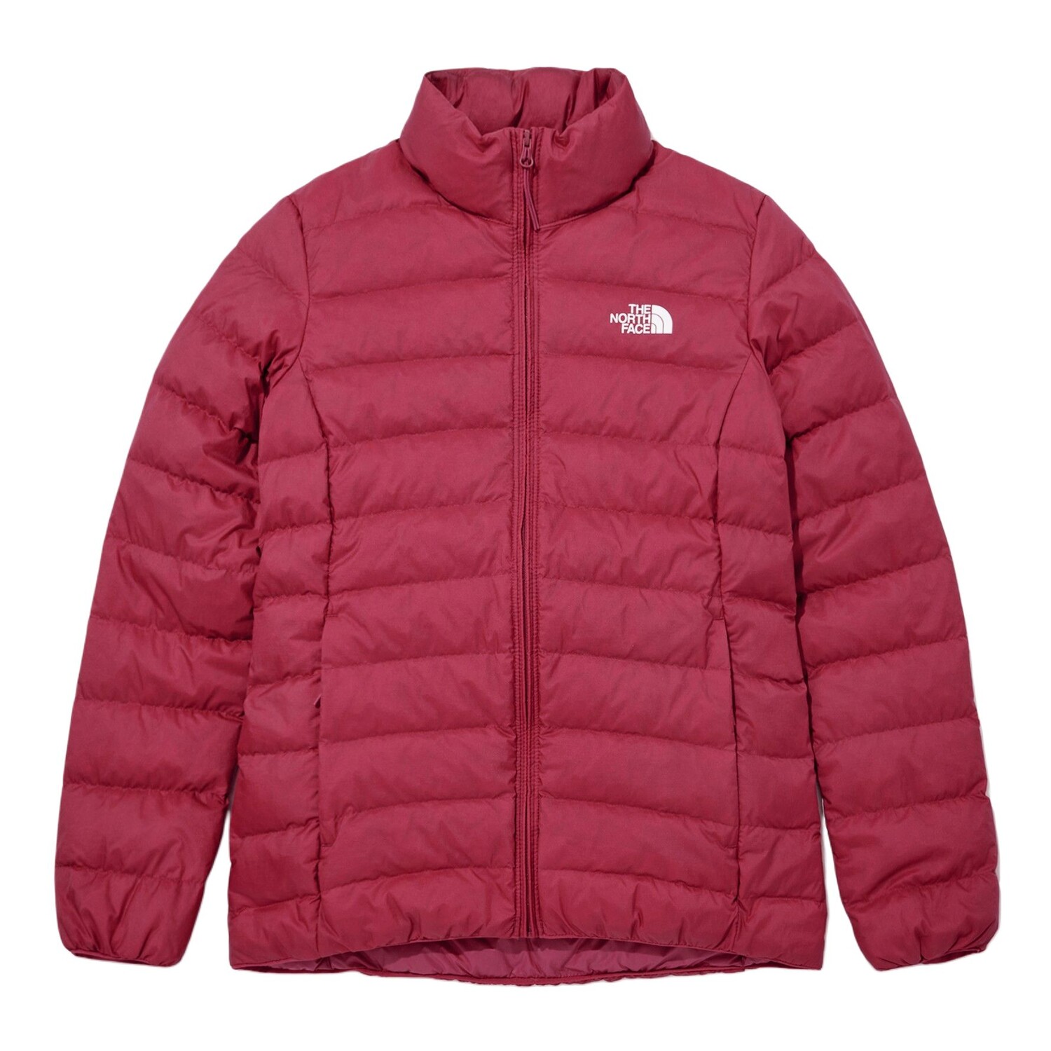 

Пуховик женский розовато-красный The North Face