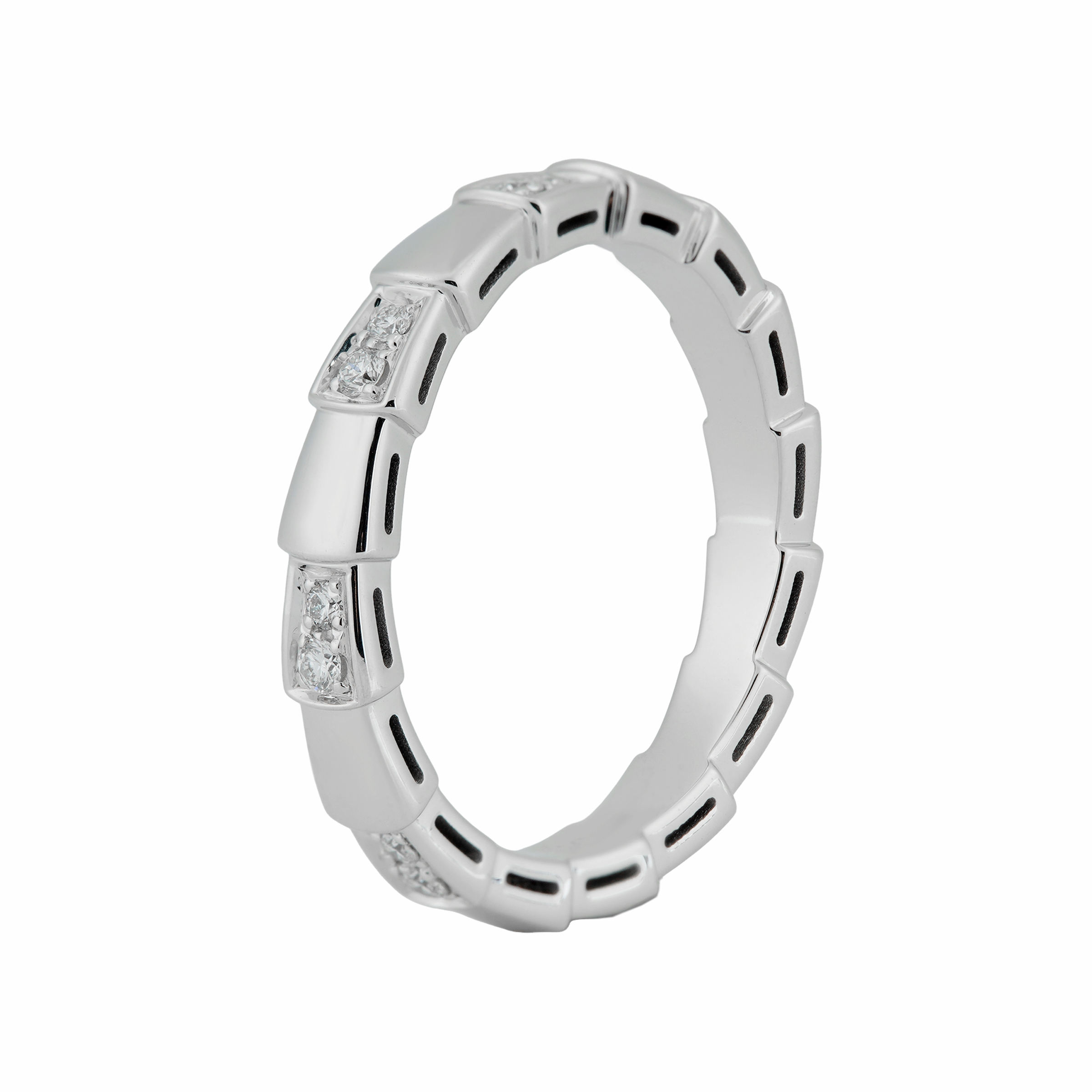 Кольца Serpenti Viper для женщин BVLGARI, белое золото — фото 3