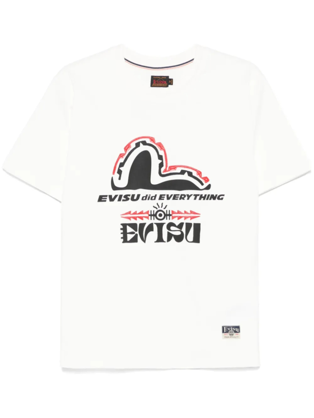 

EVISU футболка Totem Seagull Logo, белый