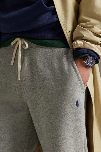 Спортивные штаны из плотного трикотажа 710793939002 Polo Ralph Lauren, серый — фото 4