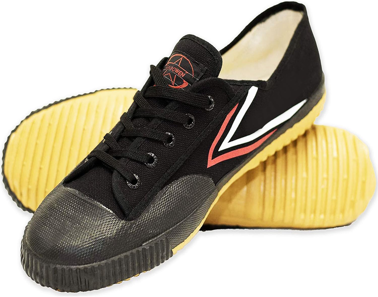 

TOP ONE Оригинальные туфли для боевых искусств кунг-фу с резиновой подошвой, дизайн монахов Шаолинь DABOWEN, черный