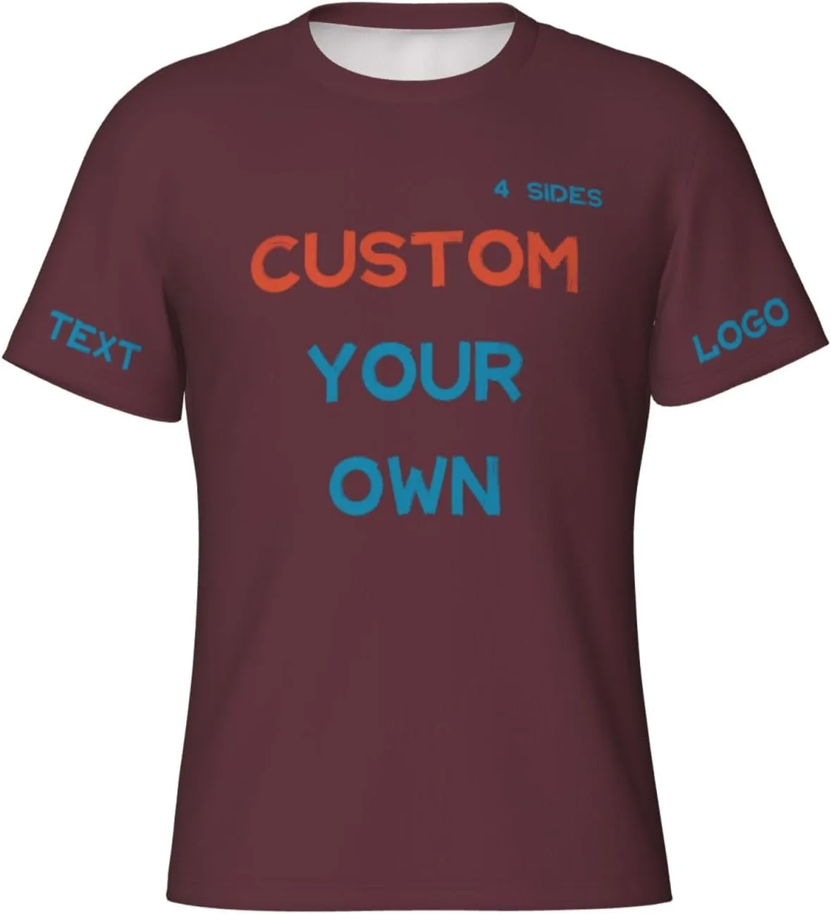 

Футболка Custom с принтом на 4 сторонах для тренировок