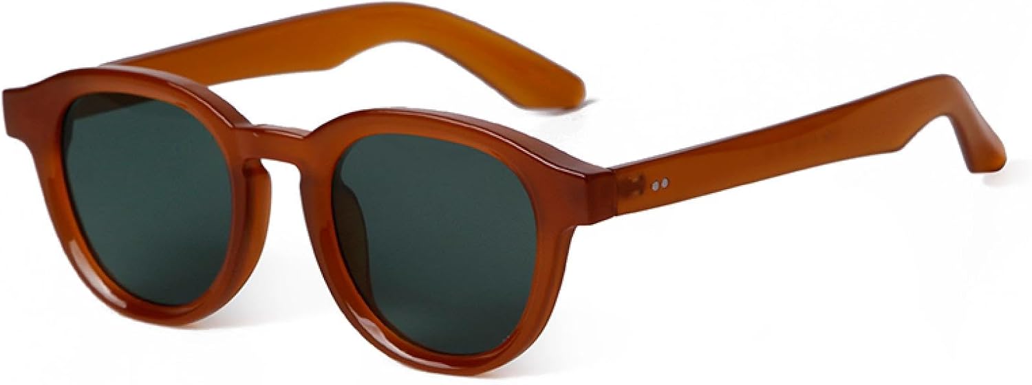 

Солнцезащитные очки с защитой от УФ-излучения UV400 | Синие, круглые, с заклепками, увеличенного размера | Для женщин и мужчин, для занятий спортом на открытом воздухе и вождения DSVIGF, 02