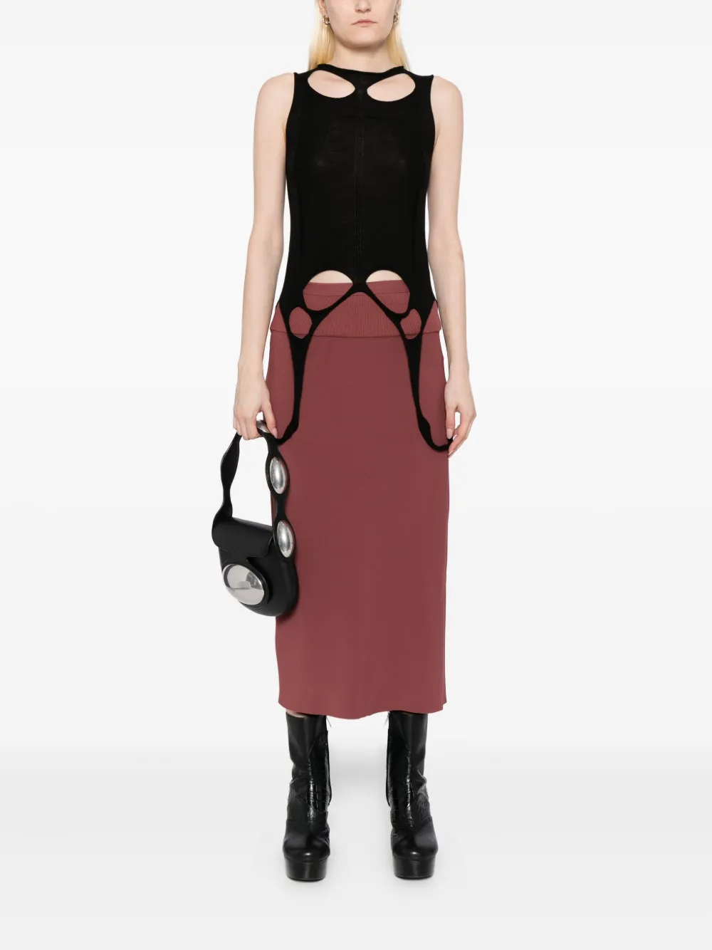 Топ Slashed SL Rick Owens, черный — фото 2
