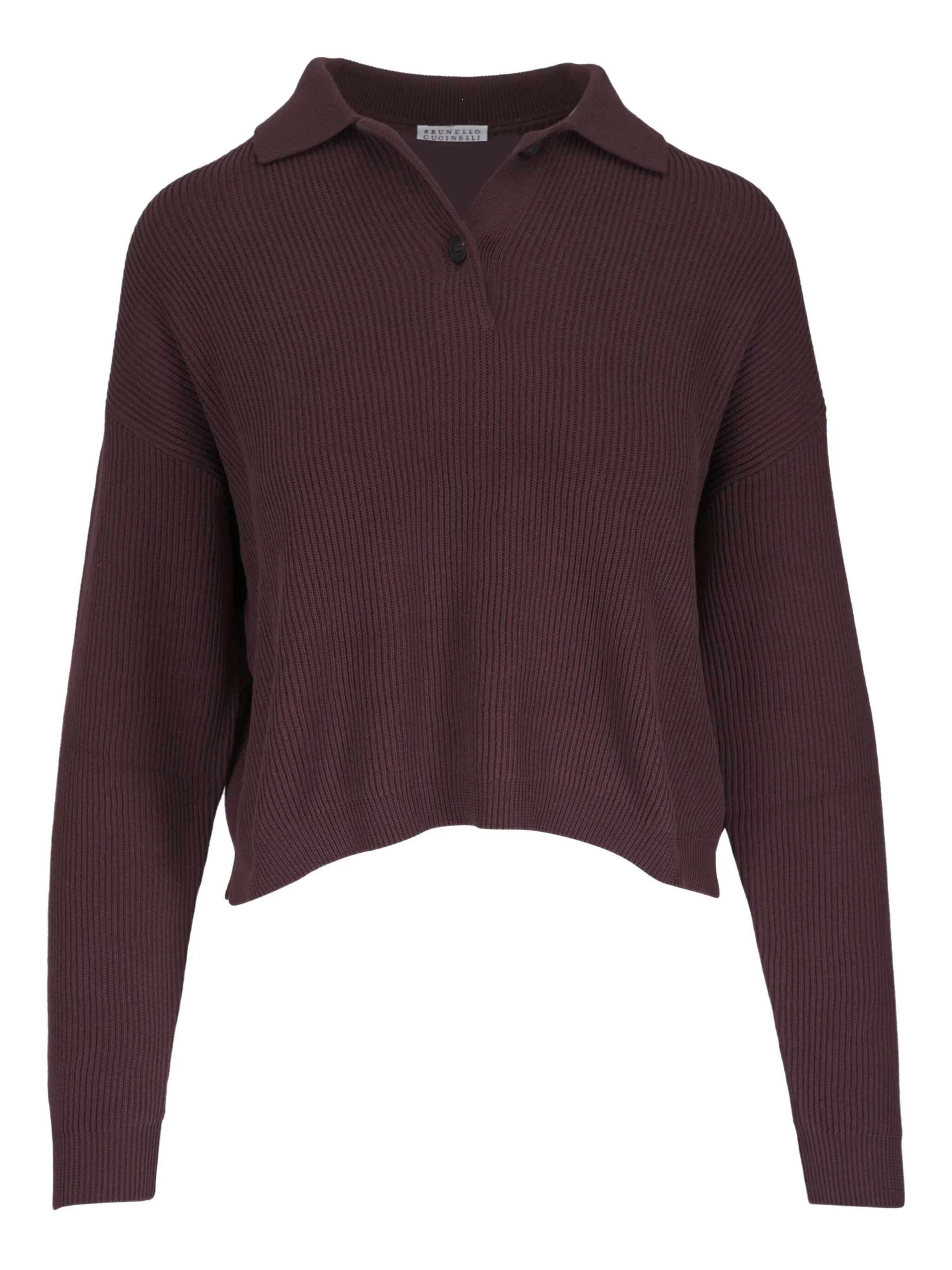 

Джемпер в рубчик Brunello Cucinelli, коричневый