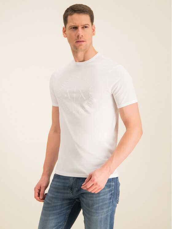 

Футболка стандартного кроя Armani Exchange, белый