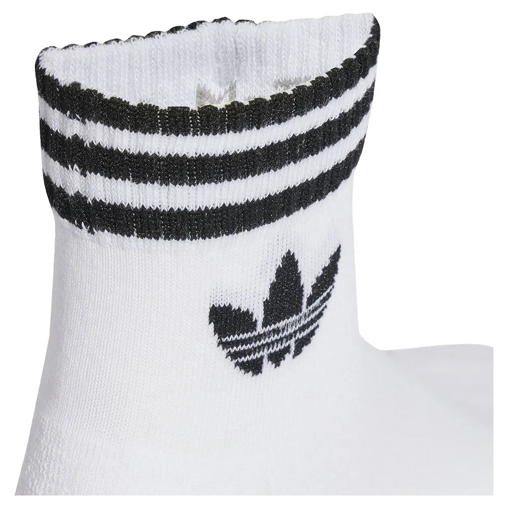 Носки 3 шт adidas Originals 3 Stripes Ankle, белый — фото 3