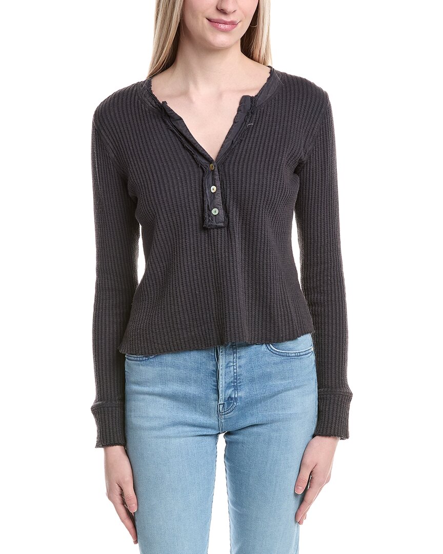 

Пуловер Labiz из вафельной вязки в стиле Хенли, темно-синий