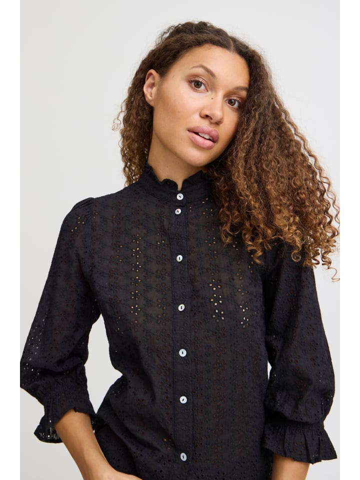 

Рубашка PZGEOGINA, классический крой, цвет Black Beauty PULZ Jeans