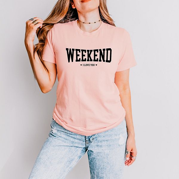 

Футболка с принтом Weekend i love you heart Simply Sage Market, Blush, Зеленый, Футболка с принтом Weekend i love you heart Simply Sage Market, Blush