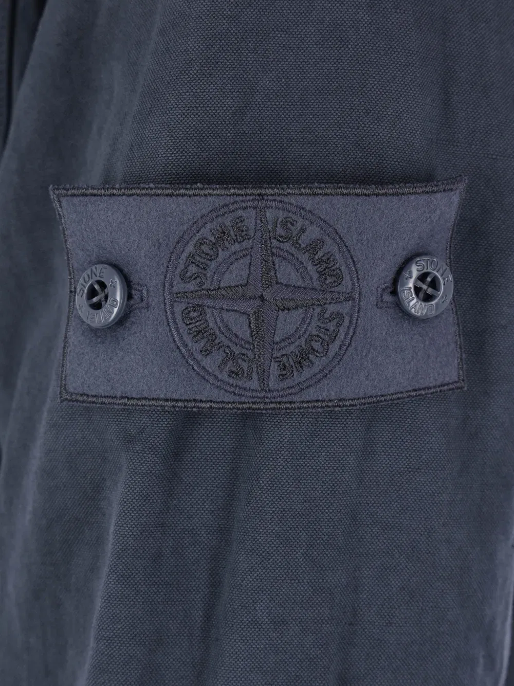 Рубашка с призрачным значком Stone Island, синий — фото 4