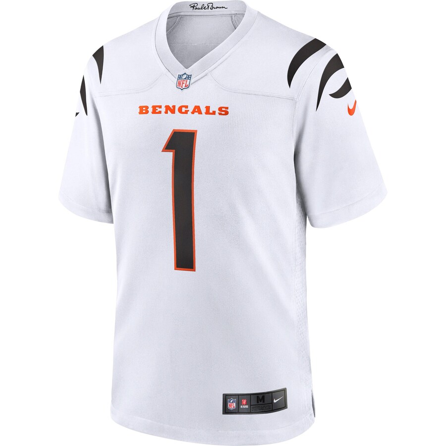 

Джерси NIKE Cincinnati Bengals JaMarr Chase 1, белый