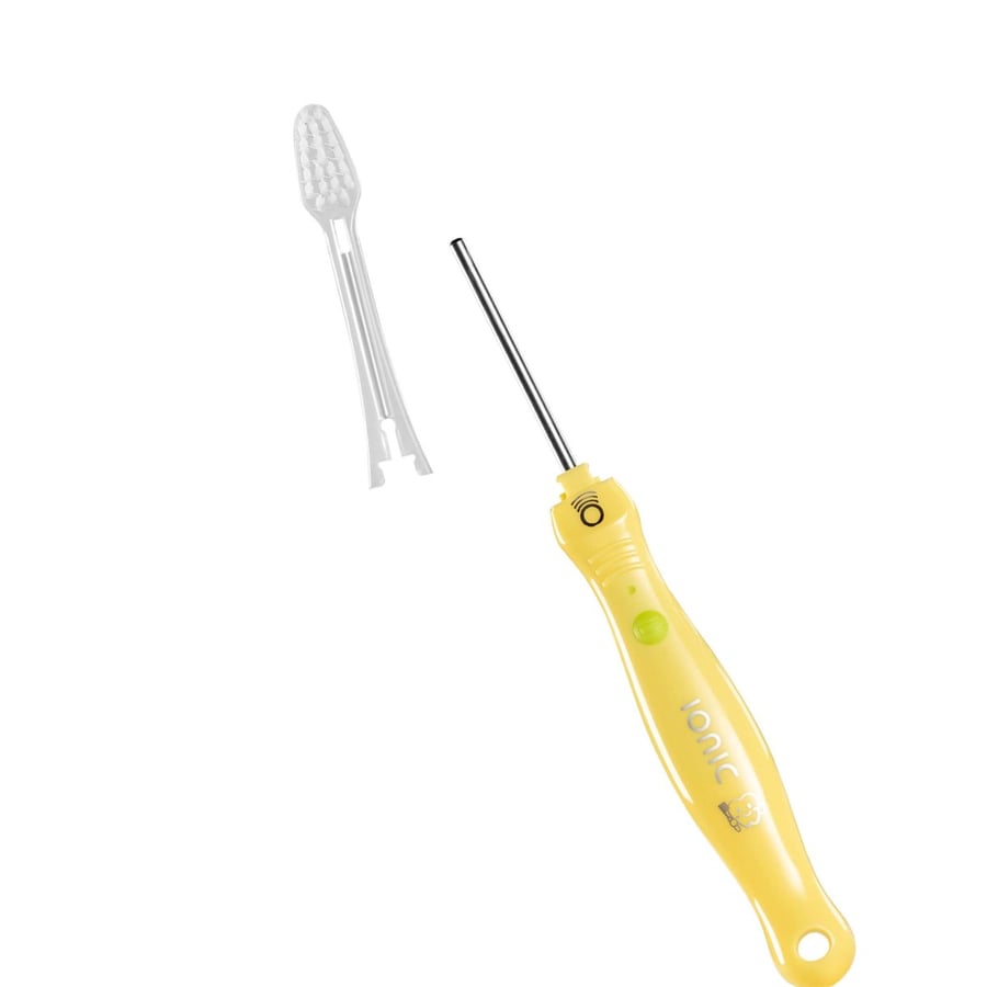 Детский набор - IONICKISS Kids Soft Yellow Ionic Toothbrush + 2 шт. Мягкие советы для детей Inna marka — фото 4