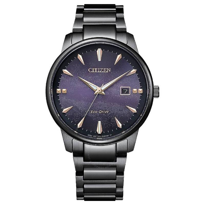 

CITIZEN Часы Wrist Watch Collection Solar Quartz Movement Stainless Steel Strap Watch 39.2mm Unisex Purple Watch Dial, Purple Watch Dial