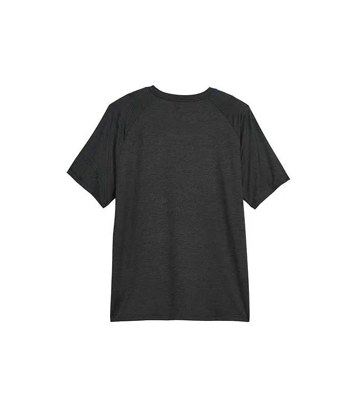 Футболка с реглан-рукавом Raglan Poly Tee Adidas Kids, Grey W Black Melange — фото 2