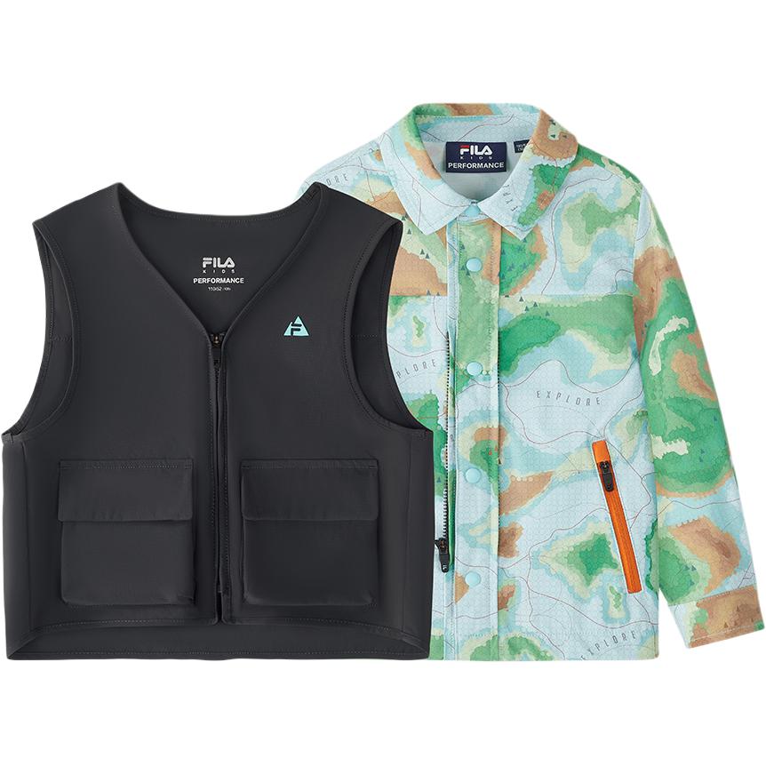 

Повседневная спортивная одежда с принтом для детей 3-7 лет FILA KIDS, 2-Piece Set (All-Over Print)