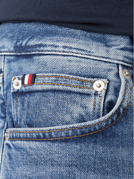 Джинсы straight fit Denton MW0MW41901 Tommy Hilfiger, синий — фото 4