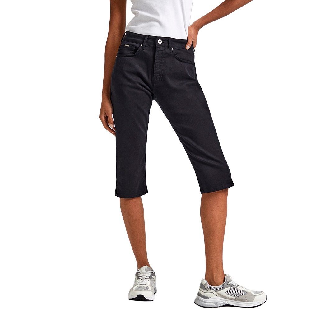 

Брюки Pepe Jeans Skinny Crop 3/4, черный