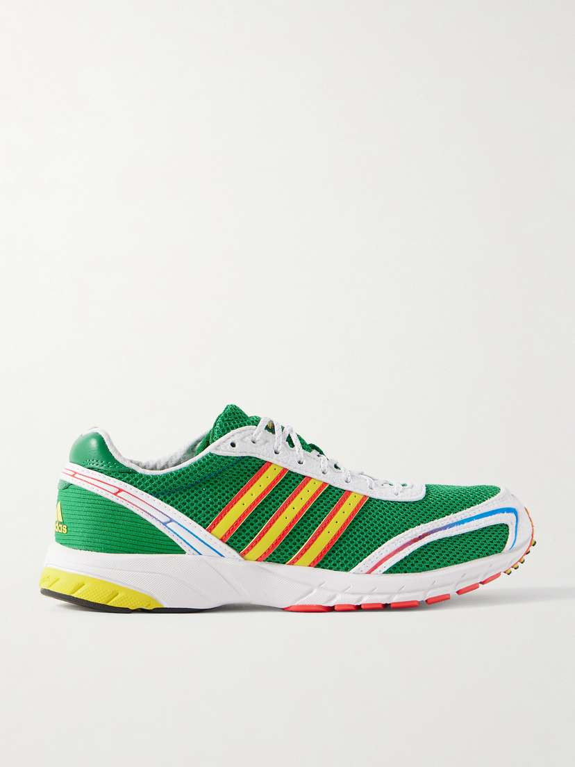 Кроссовки Adizero adios и сетчатые Adidas Originals, зеленый