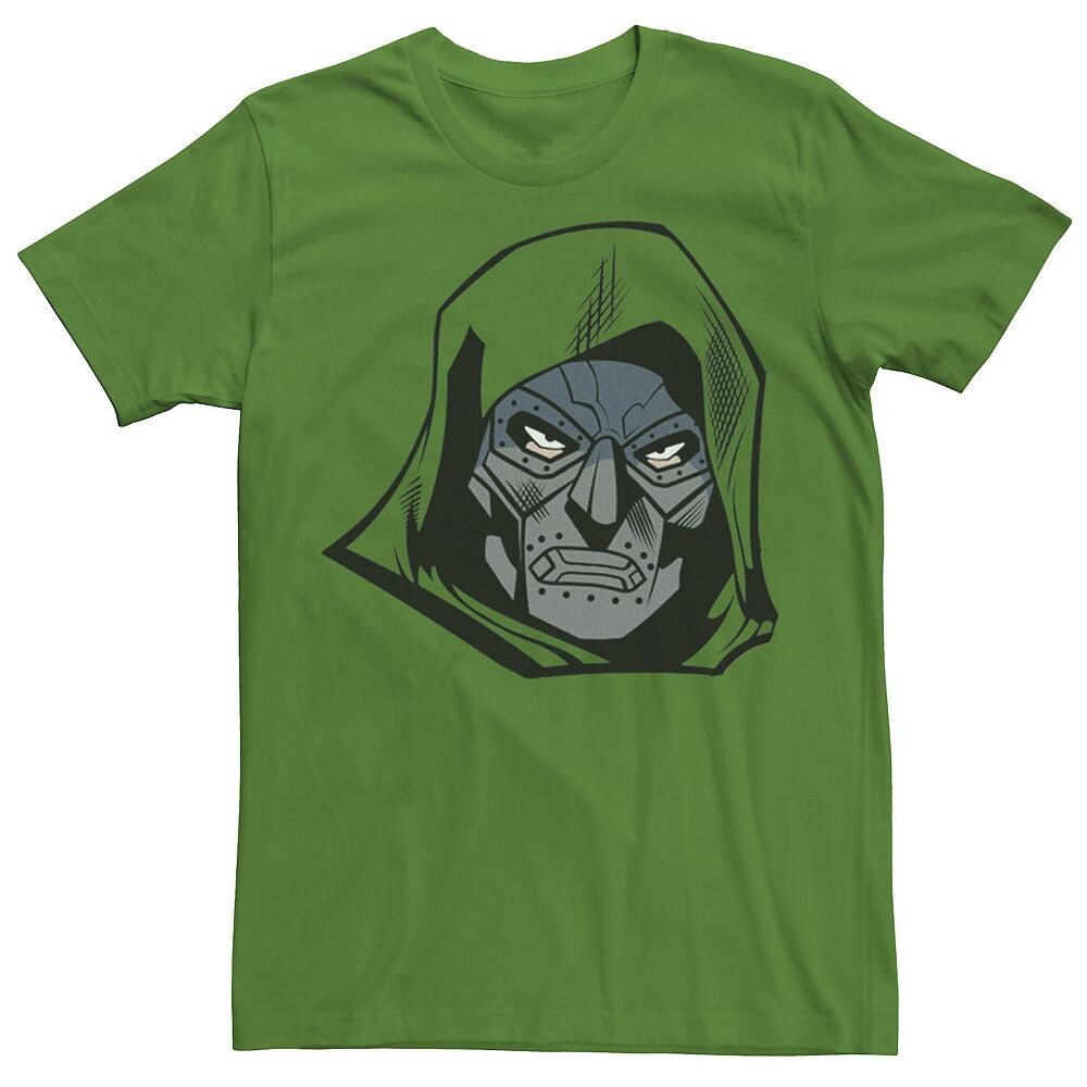

Мужская футболка с большим лицом Marvel Fantastic Four Doctor Doom Licensed Character, цвет Kelly