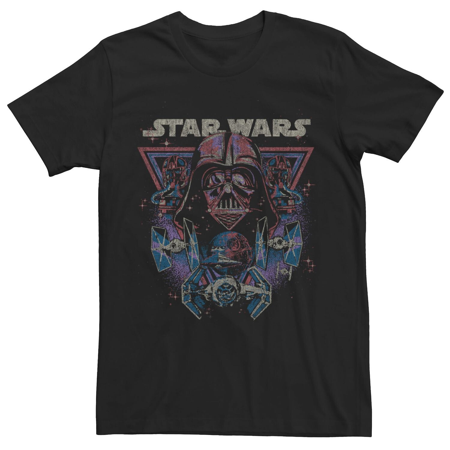 

Мужская футболка Darth Vader Tie Fighters Dark Side Star Wars, черный