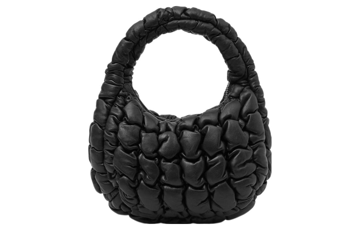 

COS Сумка-клатч из овчины, маленькая женская, черная