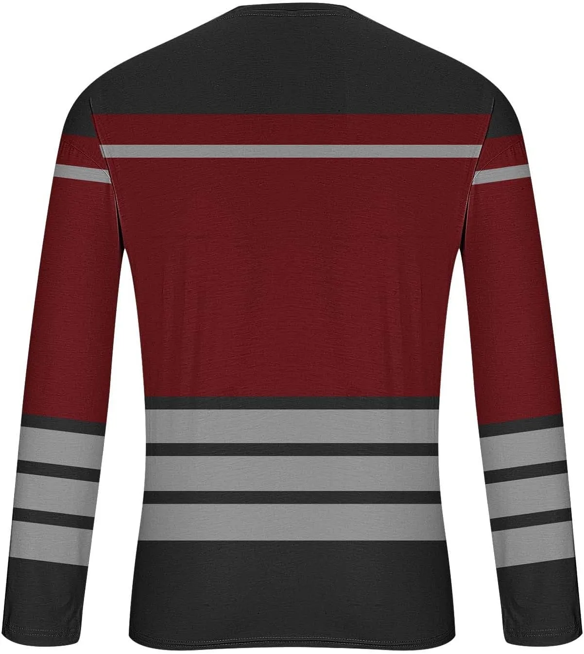 Мужская футболка с длинным рукавом Regular Fit, полоска, Crewneck — фото 4