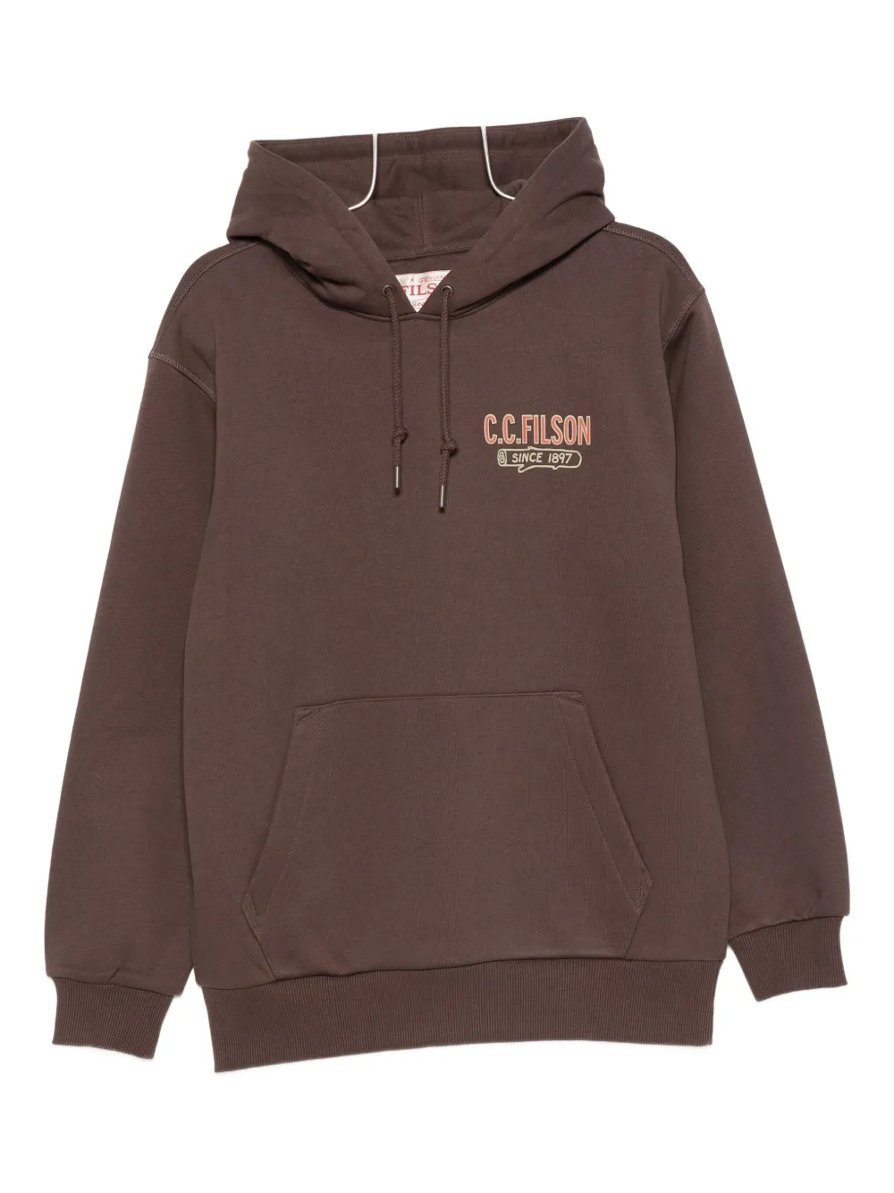 

Худи с графическим принтом Filson, коричневый