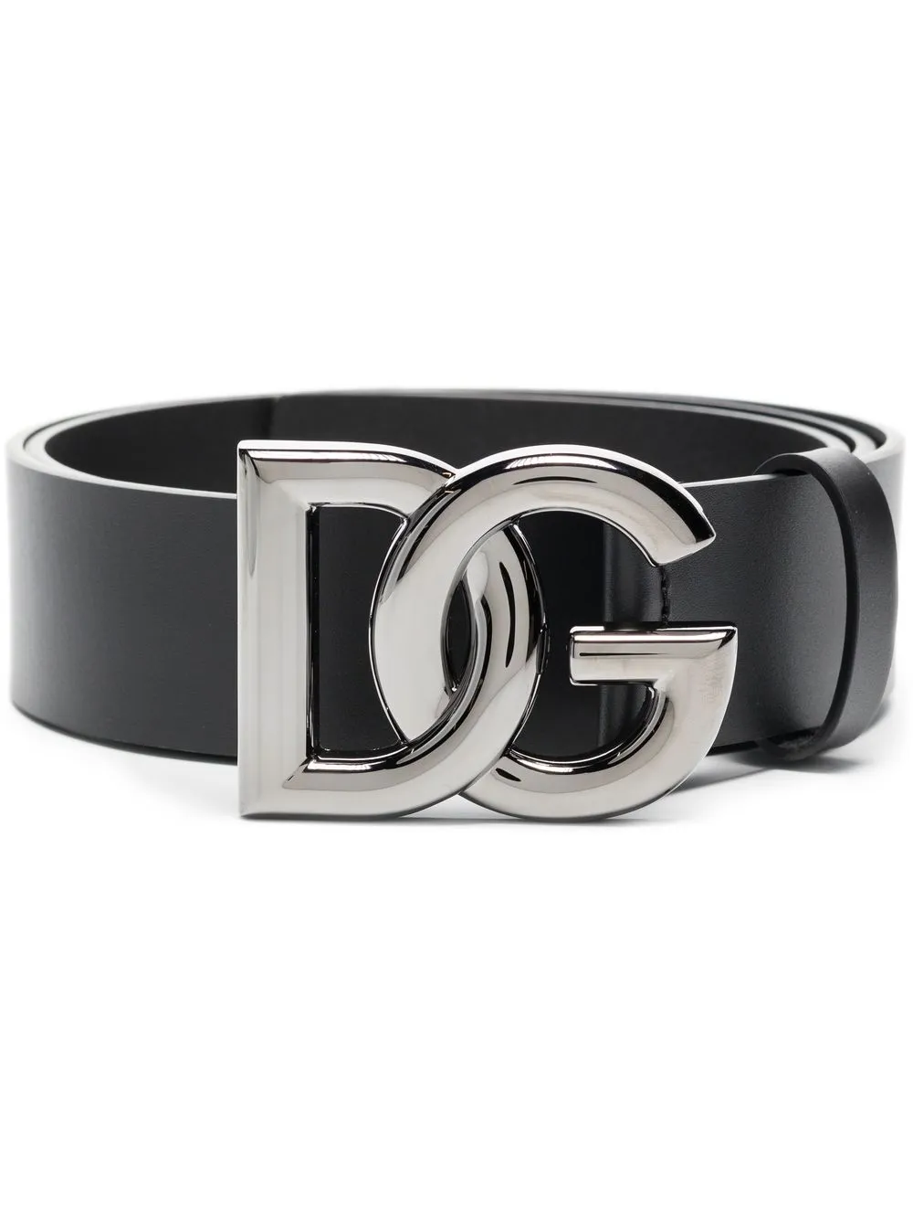 

Ремень с пряжкой-логотипом DOLCE & GABBANA, черный